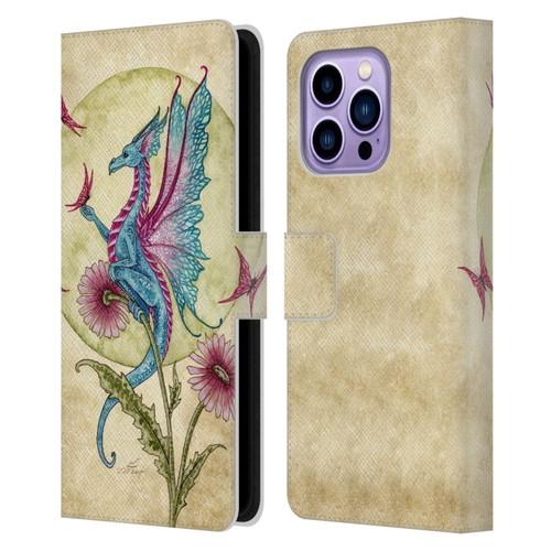 Amy Brown Mythical Butterfly Daydream Leather Book Wallet Case Cover For Apple iPhone 14 Pro Max