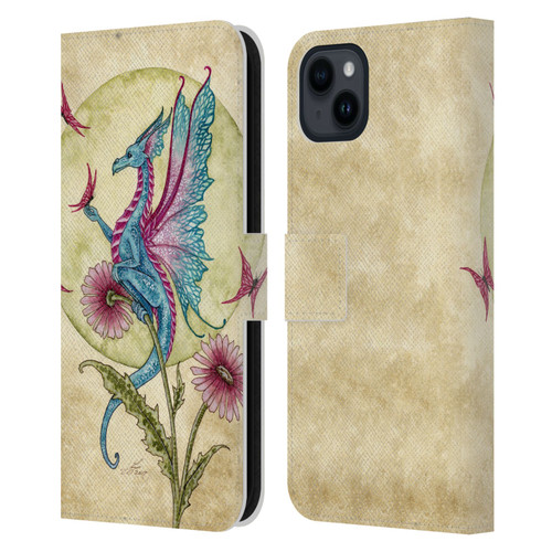 Amy Brown Mythical Butterfly Daydream Leather Book Wallet Case Cover For Apple iPhone 15 Plus