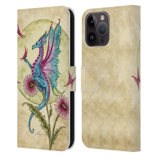 Amy Brown Mythical Butterfly Daydream Leather Book Wallet Case Cover For Apple iPhone 15 Pro Max