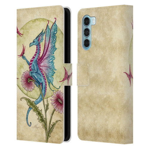 Amy Brown Mythical Butterfly Daydream Leather Book Wallet Case Cover For Motorola Edge S30 / Moto G200 5G