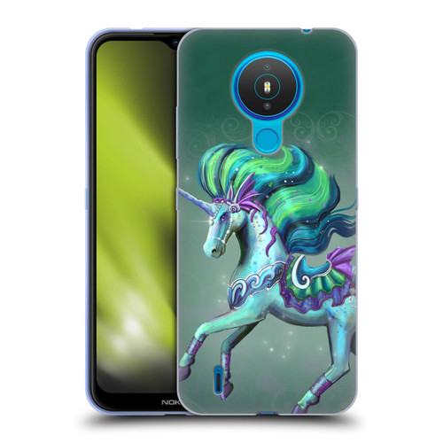 Rose Khan Unicorns Sea Green Soft Gel Case for Nokia 1.4