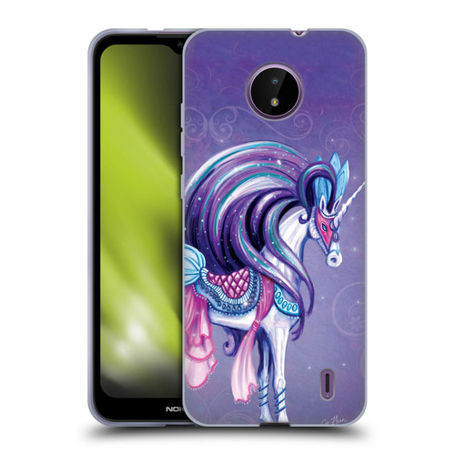 Rose Khan Unicorns White And Purple Soft Gel Case for Nokia C10 / C20