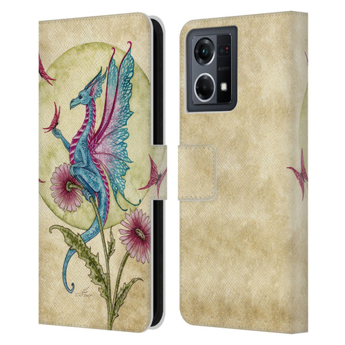 Amy Brown Mythical Butterfly Daydream Leather Book Wallet Case Cover For OPPO Reno8 4G