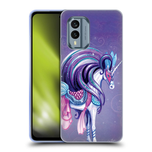 Rose Khan Unicorns White And Purple Soft Gel Case for Nokia X30