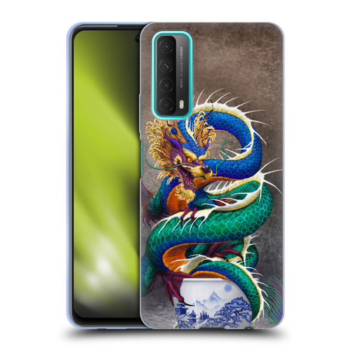 Stanley Morrison Dragons Asian Sake Drink Soft Gel Case for Huawei P Smart (2021)