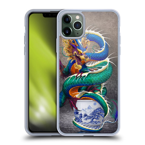 Stanley Morrison Dragons Asian Sake Drink Soft Gel Case for Apple iPhone 11 Pro Max