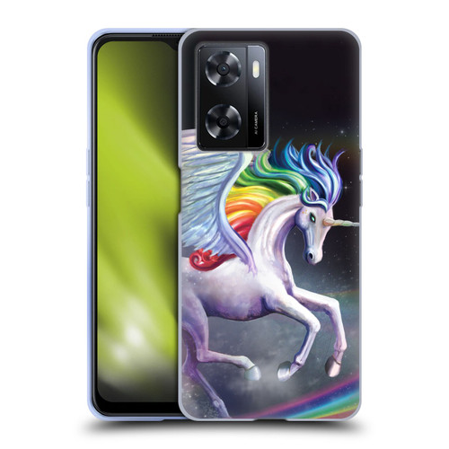 Rose Khan Unicorns Rainbow Dancer Soft Gel Case for OPPO A57s