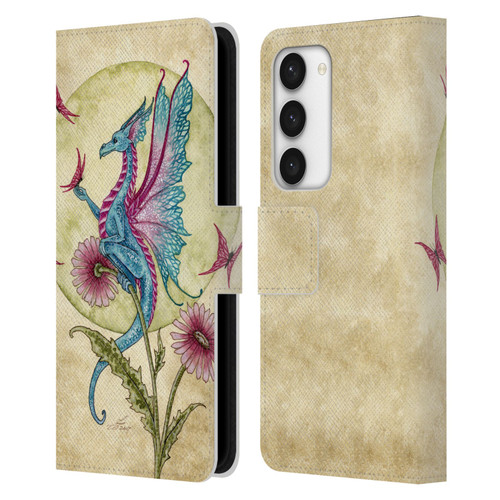 Amy Brown Mythical Butterfly Daydream Leather Book Wallet Case Cover For Samsung Galaxy S23 5G