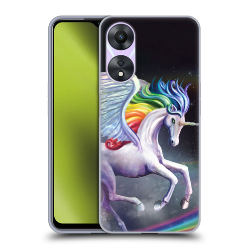 Rose Khan Unicorns Rainbow Dancer Soft Gel Case for OPPO A78 5G