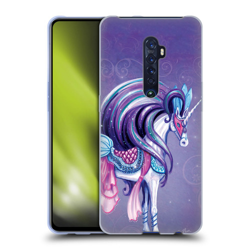 Rose Khan Unicorns White And Purple Soft Gel Case for OPPO Reno 2
