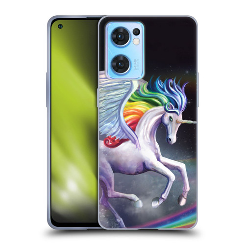 Rose Khan Unicorns Rainbow Dancer Soft Gel Case for OPPO Reno7 5G / Find X5 Lite