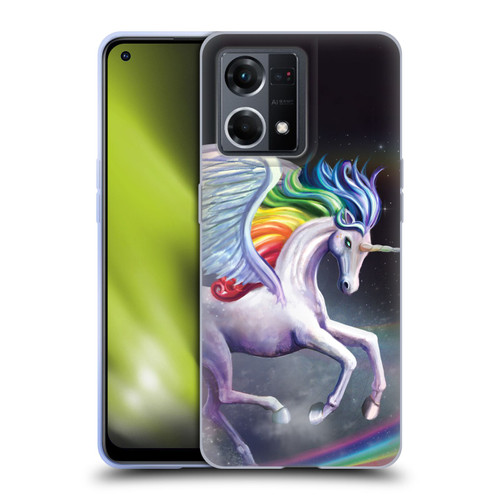 Rose Khan Unicorns Rainbow Dancer Soft Gel Case for OPPO Reno8 4G