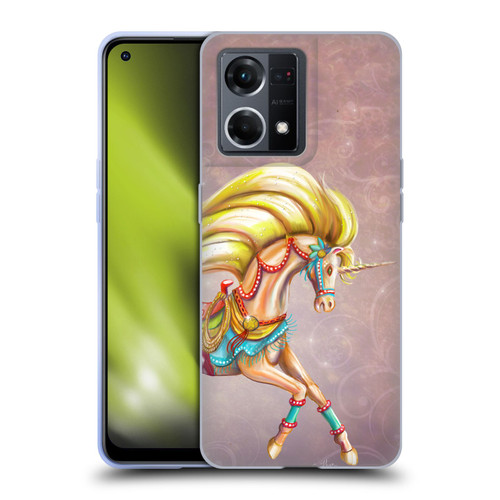 Rose Khan Unicorns Western Palomino Soft Gel Case for OPPO Reno8 4G