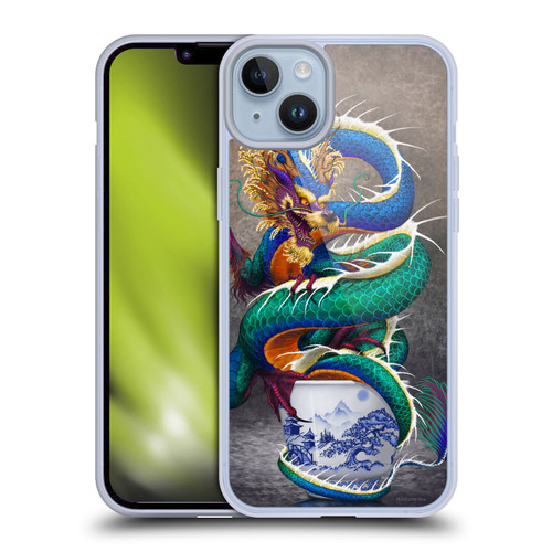 Stanley Morrison Dragons Asian Sake Drink Soft Gel Case for Apple iPhone 14 Plus