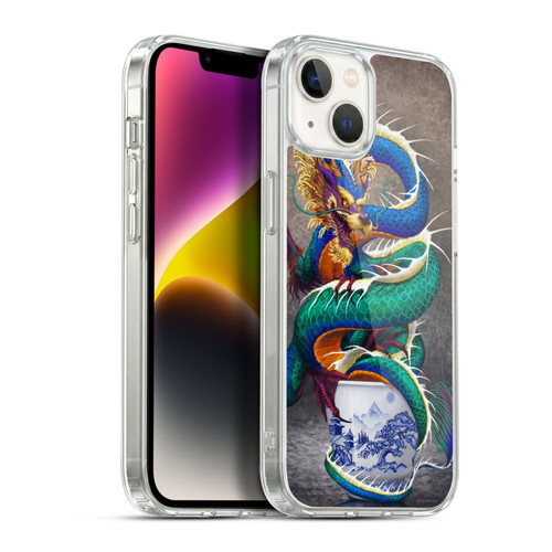 Stanley Morrison Dragons Asian Sake Drink Soft Gel Case for Apple iPhone 14 Plus & MagSafe