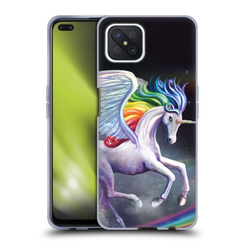 Rose Khan Unicorns Rainbow Dancer Soft Gel Case for OPPO Reno4 Z 5G