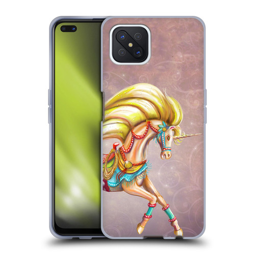 Rose Khan Unicorns Western Palomino Soft Gel Case for OPPO Reno4 Z 5G