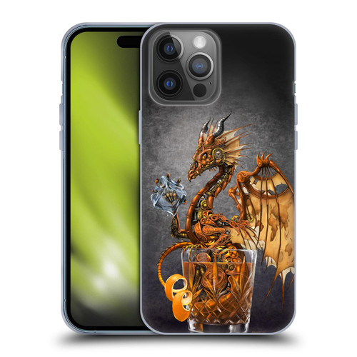 Stanley Morrison Dragons Gold Steampunk Drink Soft Gel Case for Apple iPhone 14 Pro Max