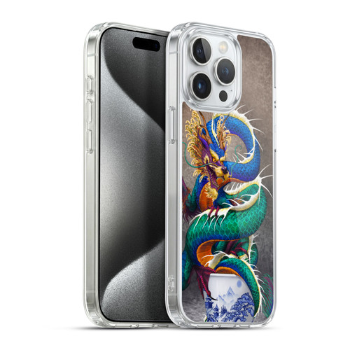 Stanley Morrison Dragons Asian Sake Drink Soft Gel Case for Apple iPhone 15 Pro Max & MagSafe