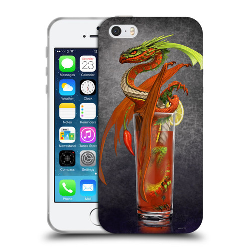Stanley Morrison Dragons Red Tomato Bloody Mary Soft Gel Case for Apple iPhone 5 / 5s / iPhone SE 2016