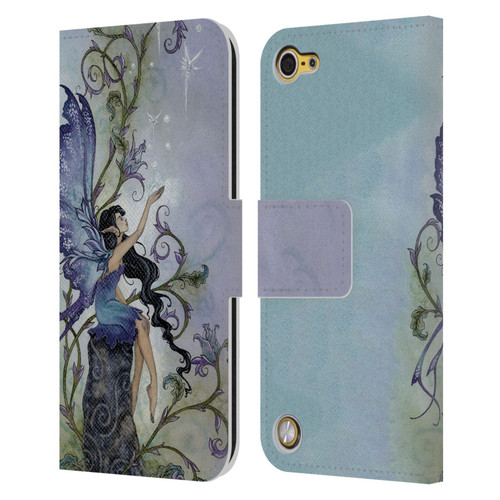 Amy Brown Pixies Creation Leather Book Wallet Case Cover For Apple iPod Touch 5G 5th Gen