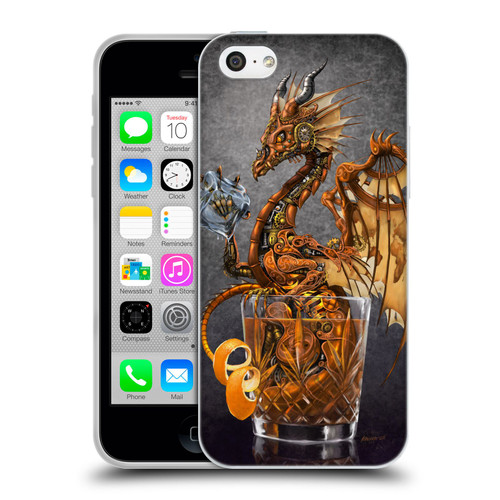 Stanley Morrison Dragons Gold Steampunk Drink Soft Gel Case for Apple iPhone 5c