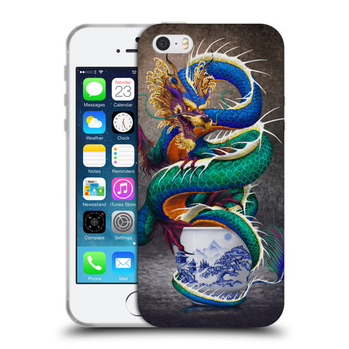 Stanley Morrison Dragons Asian Sake Drink Soft Gel Case for Apple iPhone 5 / 5s / iPhone SE 2016