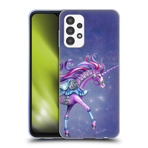 Rose Khan Unicorns Purple Carousel Horse Soft Gel Case for Samsung Galaxy A13 (2022)