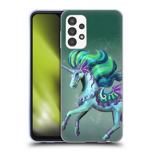 Rose Khan Unicorns Sea Green Soft Gel Case for Samsung Galaxy A13 (2022)