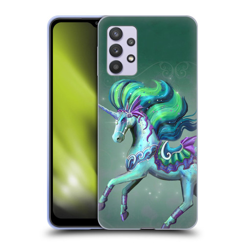 Rose Khan Unicorns Sea Green Soft Gel Case for Samsung Galaxy A32 5G / M32 5G (2021)