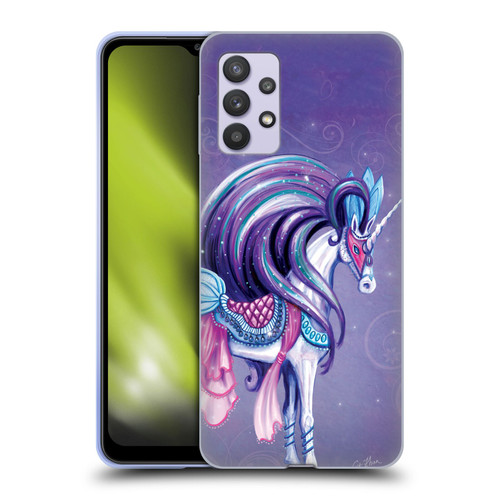Rose Khan Unicorns White And Purple Soft Gel Case for Samsung Galaxy A32 5G / M32 5G (2021)