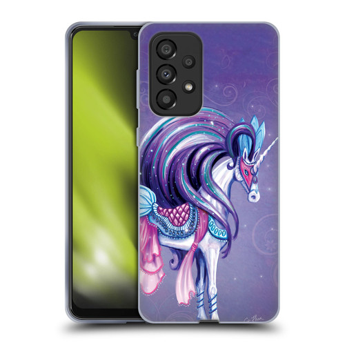 Rose Khan Unicorns White And Purple Soft Gel Case for Samsung Galaxy A33 5G (2022)