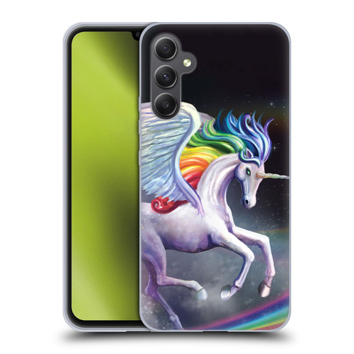 Rose Khan Unicorns Rainbow Dancer Soft Gel Case for Samsung Galaxy A34 5G