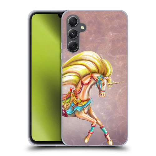 Rose Khan Unicorns Western Palomino Soft Gel Case for Samsung Galaxy A34 5G