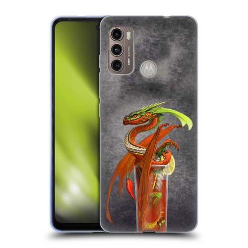 Stanley Morrison Dragons Red Tomato Bloody Mary Soft Gel Case for Motorola Moto G60 / Moto G40 Fusion