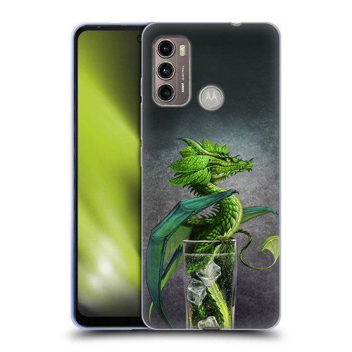 Stanley Morrison Dragons Green Mojito Drink Soft Gel Case for Motorola Moto G60 / Moto G40 Fusion