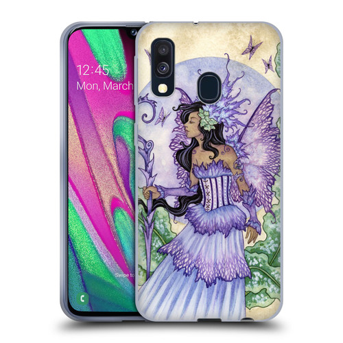 Amy Brown Elemental Fairies Spring Fairy Soft Gel Case for Samsung Galaxy A40 (2019)