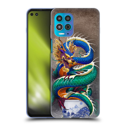 Stanley Morrison Dragons Asian Sake Drink Soft Gel Case for Motorola Moto G100