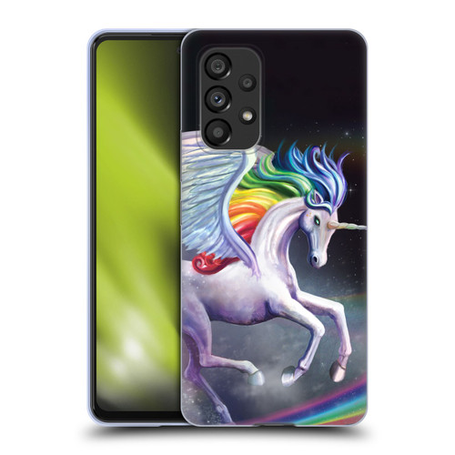 Rose Khan Unicorns Rainbow Dancer Soft Gel Case for Samsung Galaxy A53 5G (2022)