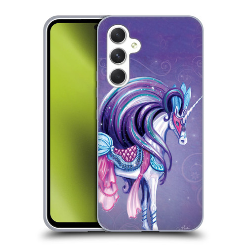 Rose Khan Unicorns White And Purple Soft Gel Case for Samsung Galaxy A54 5G