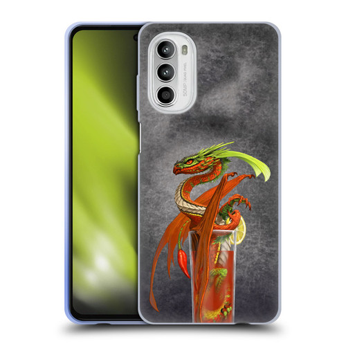 Stanley Morrison Dragons Red Tomato Bloody Mary Soft Gel Case for Motorola Moto G52