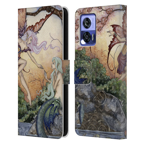 Amy Brown Pixies The Introduction Leather Book Wallet Case Cover For Motorola Edge 30 Neo 5G