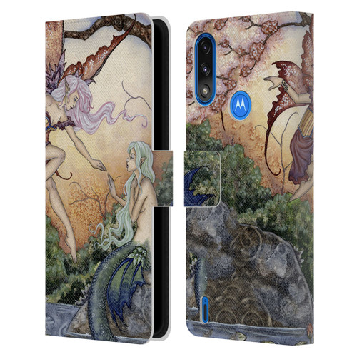 Amy Brown Pixies The Introduction Leather Book Wallet Case Cover For Motorola Moto E7 Power / Moto E7i Power