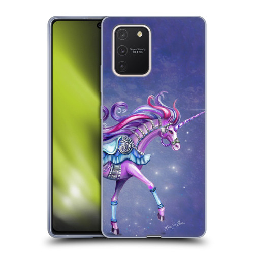 Rose Khan Unicorns Purple Carousel Horse Soft Gel Case for Samsung Galaxy S10 Lite
