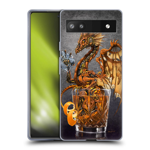 Stanley Morrison Dragons Gold Steampunk Drink Soft Gel Case for Google Pixel 6a