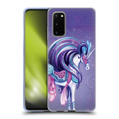 Rose Khan Unicorns White And Purple Soft Gel Case for Samsung Galaxy S20 / S20 5G
