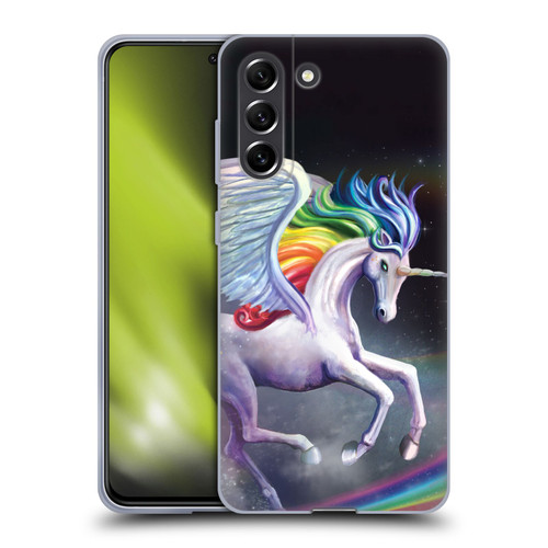Rose Khan Unicorns Rainbow Dancer Soft Gel Case for Samsung Galaxy S21 FE 5G
