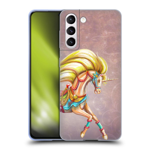 Rose Khan Unicorns Western Palomino Soft Gel Case for Samsung Galaxy S21 5G