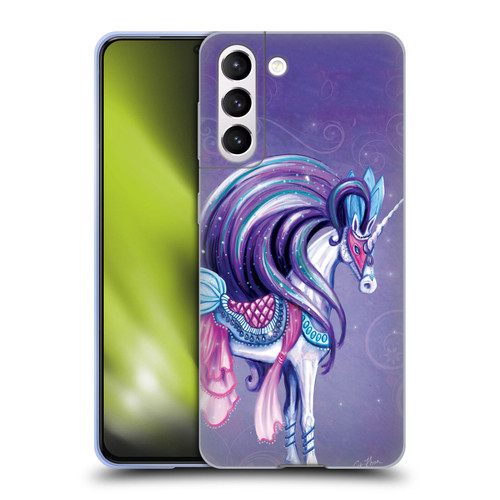 Rose Khan Unicorns White And Purple Soft Gel Case for Samsung Galaxy S21 5G