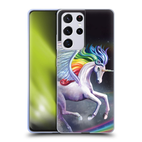 Rose Khan Unicorns Rainbow Dancer Soft Gel Case for Samsung Galaxy S21 Ultra 5G